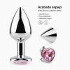 ANAL PLUG HEART LOVE METAL SMALL PINK