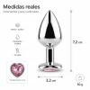 ANAL PLUG HEART LOVE METAL SMALL PINK