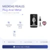 ANAL PLUG HEART LOVE METAL SMALL PINK