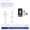 ANAL PLUG HEART LOVE METAL SMALL PINK