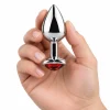 ANAL PLUG HEART LOVE METAL MEDIUM RED