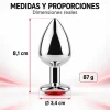 ANAL PLUG HEART LOVE METAL MEDIUM RED