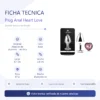ANAL PLUG HEART LOVE METAL MEDIUM PINK