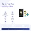 ANAL PLUG EROS GOLD METAL SMALL LIGHTBLUE