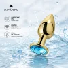 ANAL PLUG EROS GOLD METAL SMALL LIGHTBLUE