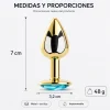 ANAL PLUG EROS GOLD METAL SMALL LIGHTBLUE