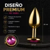 ANAL PLUG EROS GOLD METAL MEDIUM ROSY