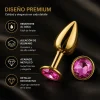 ANAL PLUG EROS GOLD METAL MEDIUM ROSY