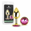 ANAL PLUG EROS GOLD METAL MEDIUM ROSY