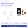 ANAL PLUG EROS GOLD METAL MEDIUM ROSY
