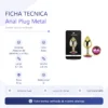 ANAL PLUG EROS GOLD METAL MEDIUM ROSY