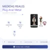 ANAL PLUG HEART LOVE ROSE METAL MEDIUM ROSY