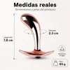ANAL PLUG ERGO ROSE METAL SMALL