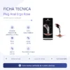 ANAL PLUG ERGO ROSE METAL SMALL