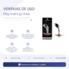 ANAL PLUG ERGO ROSE METAL SMALL