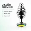 ANAL PLUG LUNA METAL MEDIUM RAINBOW