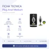 ANAL PLUG LUNA METAL MEDIUM RAINBOW