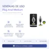 ANAL PLUG LUNA METAL MEDIUM RAINBOW