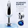 ANAL PLUG TITAN METAL SMALL BLUE DARK