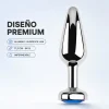 ANAL PLUG TITAN METAL SMALL BLUE DARK