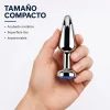 ANAL PLUG TITAN METAL SMALL BLUE DARK