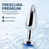 ANAL PLUG TITAN METAL SMALL BLUE DARK