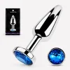 ANAL PLUG TITAN METAL SMALL BLUE DARK
