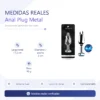ANAL PLUG TITAN METAL SMALL BLUE DARK