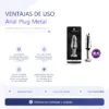 ANAL PLUG TITAN METAL MEDIUM DARK PURPLE