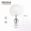 ANAL PLUG BUNNY METAL SMALL WHITE