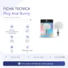ANAL PLUG BUNNY METAL SMALL WHITE