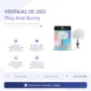 ANAL PLUG BUNNY METAL SMALL WHITE