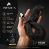 ANAL PLUG TAIL METAL SMALL BLACK