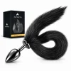 ANAL PLUG TAIL METAL SMALL BLACK