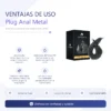 ANAL PLUG TAIL METAL SMALL BLACK