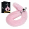 ANAL PLUG TAIL METAL SMALL PINK