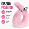 ANAL PLUG TAIL METAL SMALL PINK