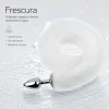 ANAL PLUG TAIL METAL SMALL WHITE