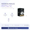 ANAL PLUG TAIL METAL SMALL WHITE