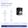 ANAL PLUG TAIL METAL SMALL WHITE