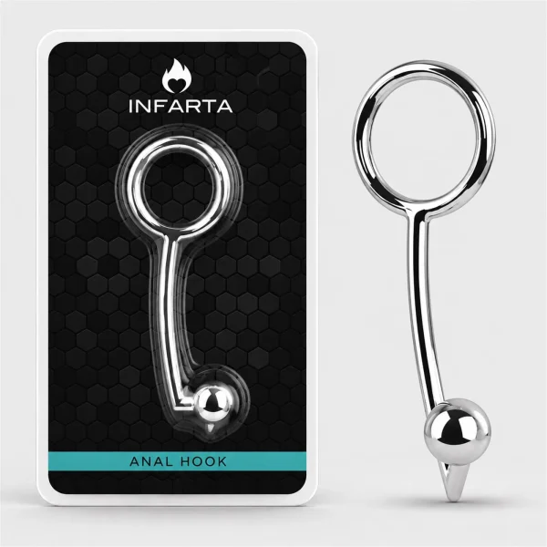 ANAL RING HOOK STEEL SMALL