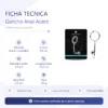ANAL RING HOOK STEEL SMALL