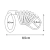CHASTITY HELIX SHIELD METAL MEDIUM
