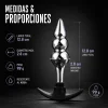 ANAL PLUG SILVERPULSE DOUBLE METAL SMALL