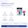 ANAL PLUG BUNNY SILICONE SMALL PINK