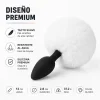 ANAL PLUG BUNNY SILICONE SMALL WHITE