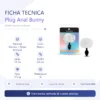 ANAL PLUG BUNNY SILICONE SMALL WHITE
