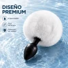 ANAL PLUG BUNNY SILICONE LARGE WHITE