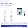 ANAL PLUG BUNNY SILICONE LARGE WHITE