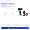 ANAL PLUG GEMMO SILICONE MEDIUM BLACK PLUG - PINK DIAMOND